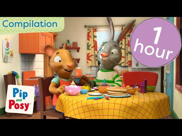 Pip and Posy Video to Watch Whilst You Eat! | @pipandposy | 1 Hour of Cartoons | Compilation