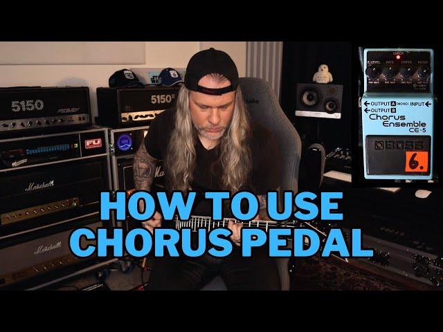 How To Use a CHORUS PEDAL with GUITAR AMPS.