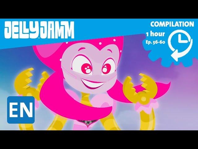 Jelly Jamm English. 1Hour Compilation (Ep.56-60) Cartoons in English for kids