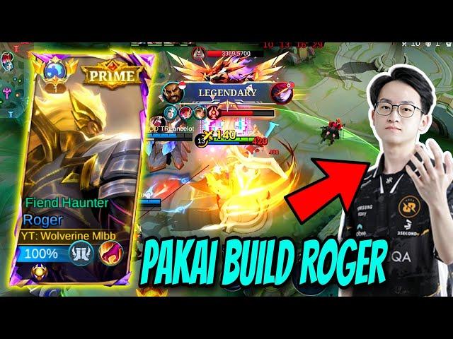 TERIMA KASIH SUTSUJIN BUILD ROGERMU SAKIT BANGET‼️BUILD ROGER SUTSUJIN DI MPL | MLBB