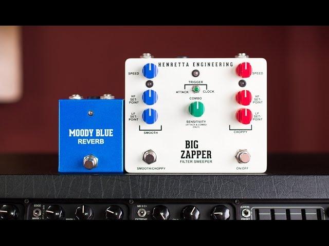 Henretta Engineering Moody Blue Reverb and Big Zapper Filter Sweeper - DEMO