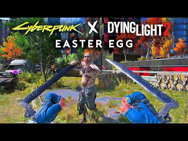 Dying Light 2 Cyberpunk 2077 Easter Egg (Secret Cyber Hands 2177 Weapon Location)