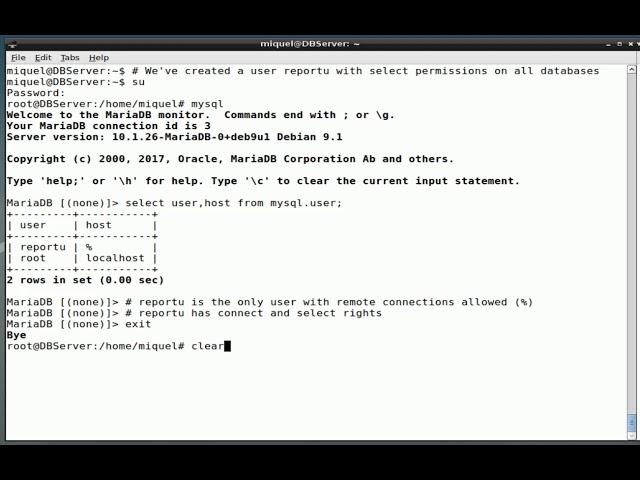 Enabling remote connection to MySQL/MariaDB server database  ver. 10