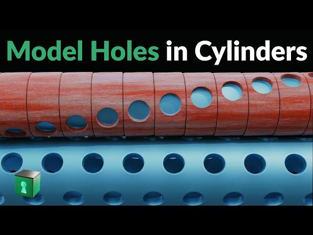 Blender Secrets - Making Holes in Cylinders with decent Quad Topology