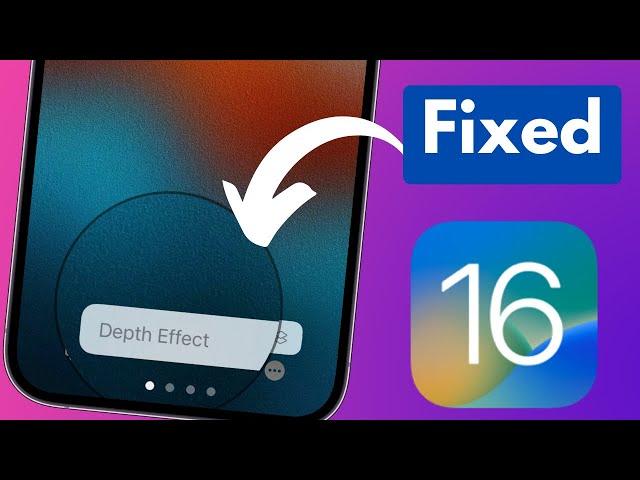 Fix iOS 16 Depth Effect Not Working on iPhone