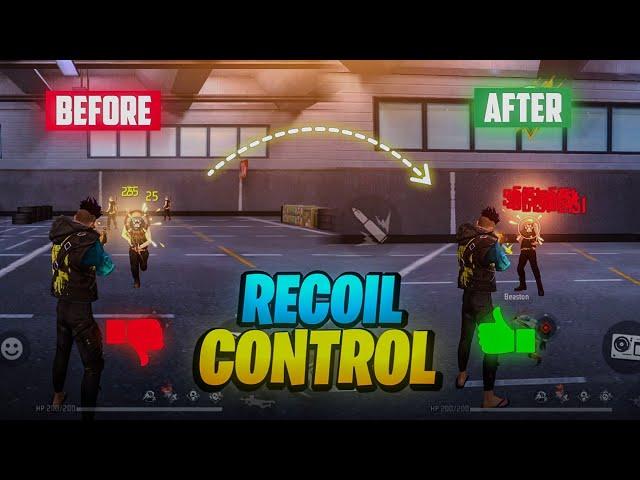 HEADSHOT ( RECOIL CONTROL ) // How to Control Recoil In free fire // INCREASE ACCURACY