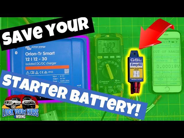 Save your Starter Battery with the EasyAS Relay