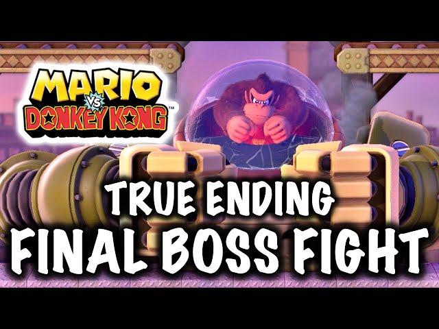 Mario vs Donkey Kong - Final Donkey Kong Boss Fight & True Ending