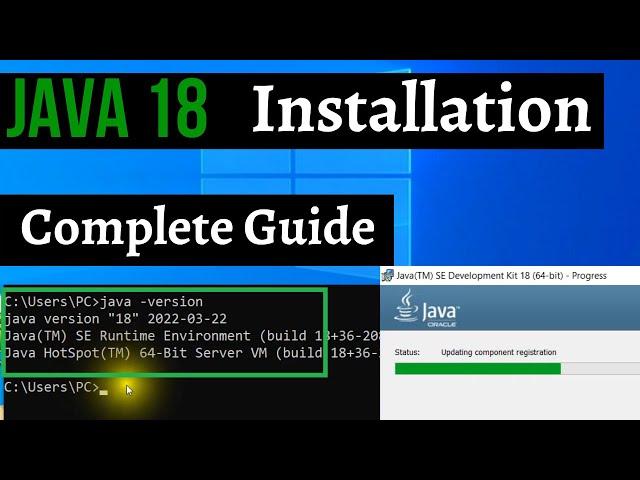 How to Install Java JDK-18 on Windows 10/11 [ 2022 Update ] JAVA_HOME Step by step guide