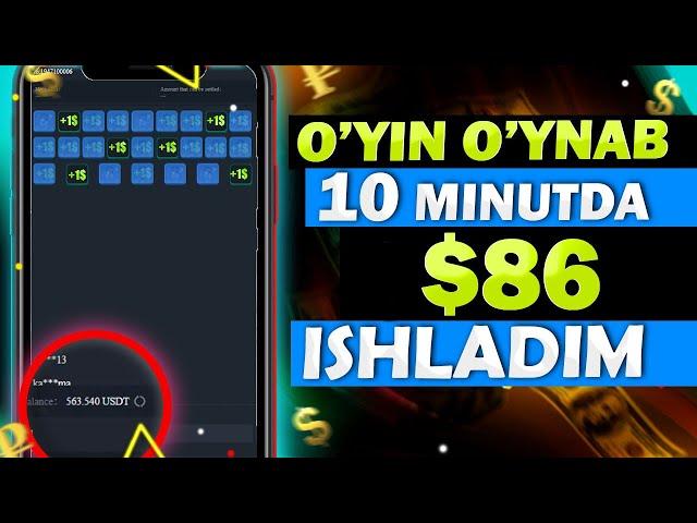 86$ Tayyor signallar orqali pul ishlash  |  Telefonda o'yin o'ynab pul ishlash