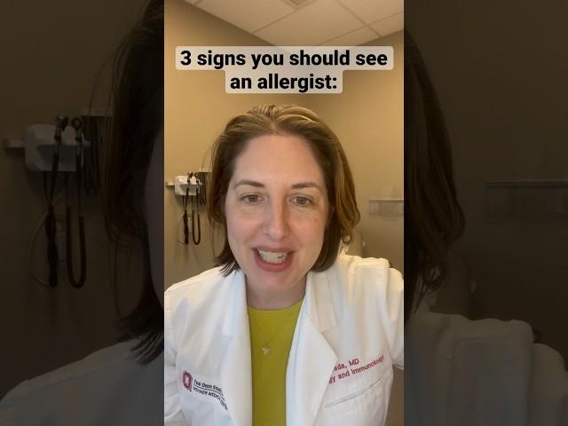 Three signs you should see an allergist | Ohio State Medical Center