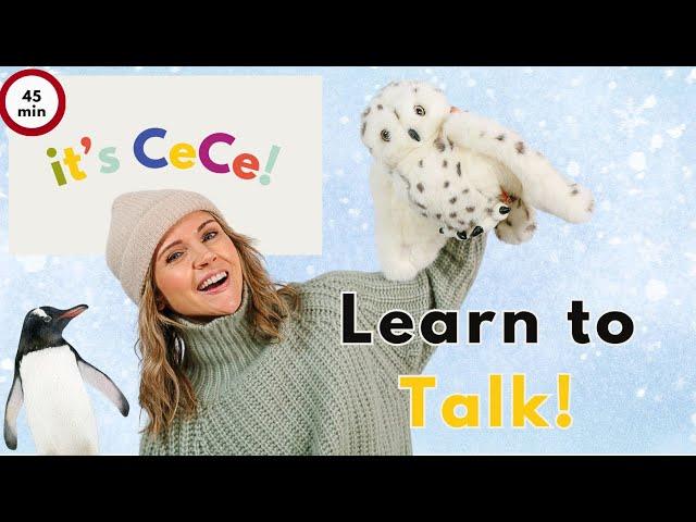 Learn to Talk I Baby & Toddler Learning, Speech, and Sign Language with It’s CeCe! I Winter Animals