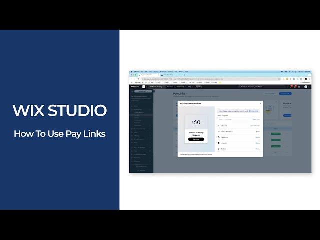 Wix Studio | How to Use Pay Links to Accept Payments from Customers