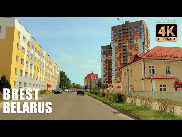 Belarus 4K | Driving through non-tourist Brest. Western Belarus