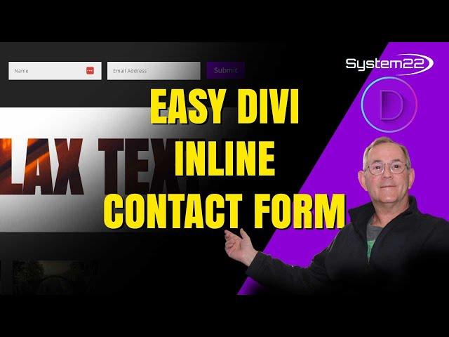 Make Your Website Shine with an Inline Contact Form from Divi Theme