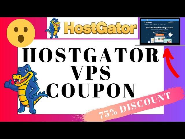 Hostgator VPS Hosting Coupon | 75% OFF | BIG SAVINGS!!