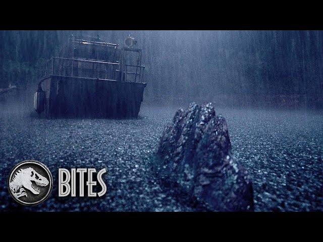 The Spinosaurus Takes a Swim | Jurassic World Bites #shorts