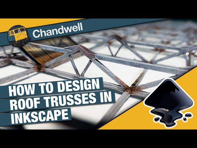 How to use Inkscape to design a station canopy roof truss for your model railway layout