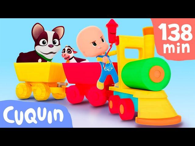 BIG AND SMALL | Learn with Cuquín's Colorful Train and more Educational Videos for Kids
