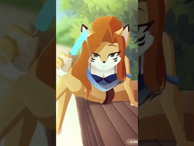 un poco de helado #furryanimation #shorts #viral #furry #eipril #furries #animation #girl #furro