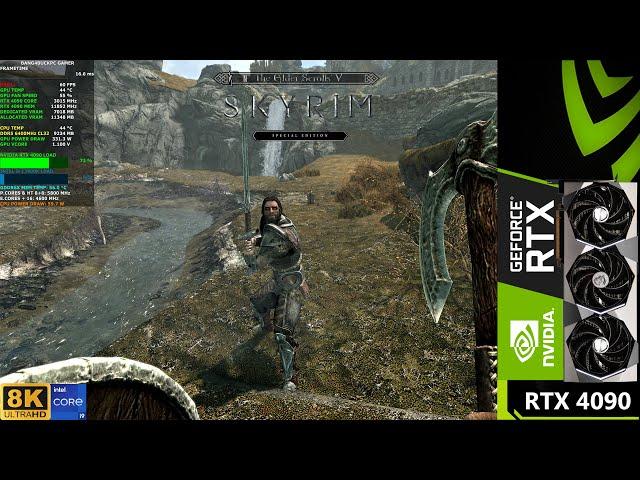 Skyrim Special Edition Ultra Settings 8K | RTX 4090 | i9 13900K 5.8GHz