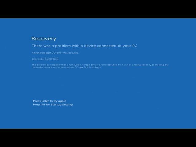 Comment réparer le code d'erreur 0xc00000e9 Windows 10/11