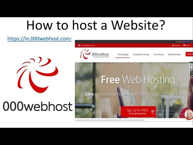 How to host a web site in 000webhost.com at free?
