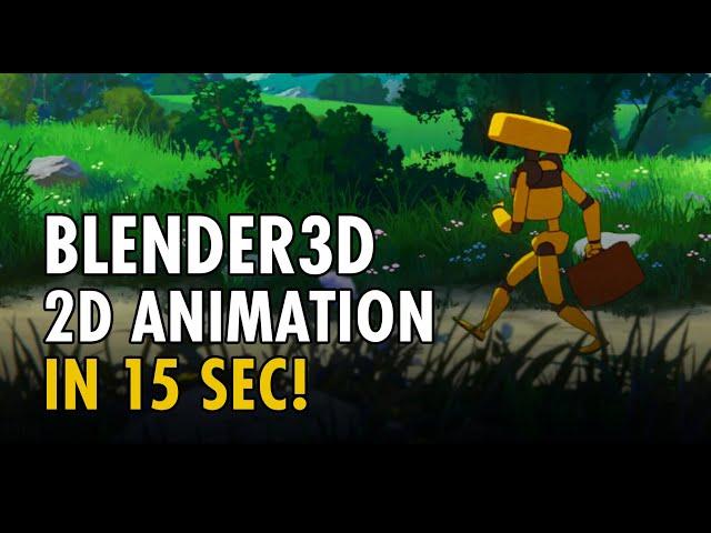 The quickest tutorial for 2d animation in #blender3d