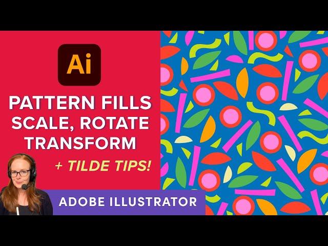 Pattern Fills: How to Scale and Transform Patterns in Illustrator