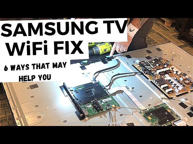 Samsung tv wifi problem troubleshoot steps and wifi fix