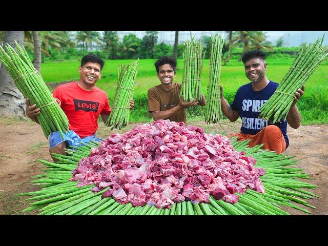 DRUMSTICK MUTTON RECIPE | Mutton Masala Drumstick Curry | Village Recipe