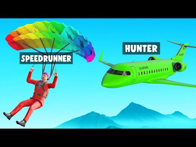 24 Hour HUNTERS vs SPEEDRUNNER in GTA 5!