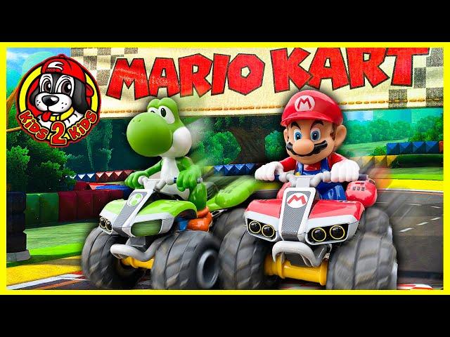 Kids Build  REAL LIFE MARIO KART RACE (RC CAR CHALLENGE)