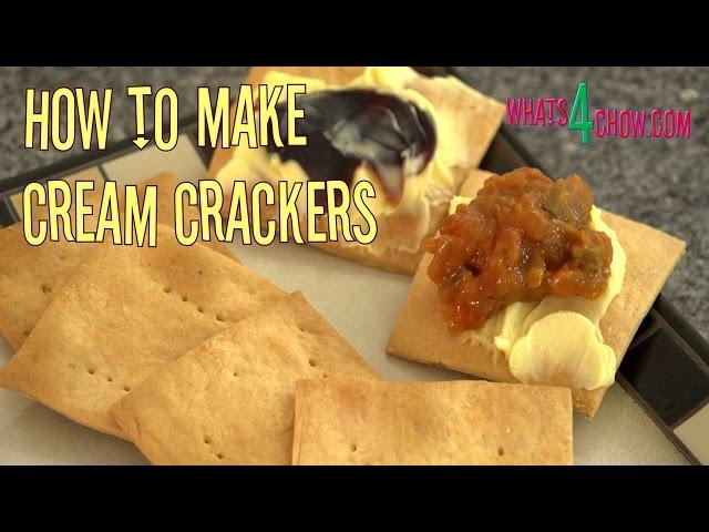 How to Make Cream Crackers - Delicious, Crispy Cream Crackers Made with Real Cream!!!