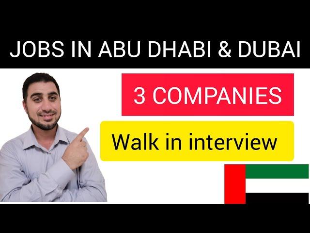 JOBS IN ABUDHABI AND DUBAI 3 COMPANIES JUNE / FOUGHTY1