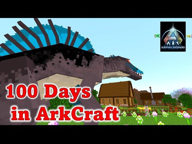 Minecraft: I spent 100 days taming DINOSAURS in ArkCraft (Part 3)