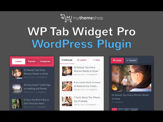 WP Tab Widget Pro WordPress Plugin by MyThemeShop