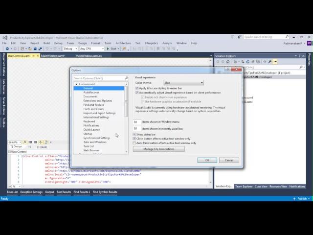 Productivity Tips For WPF\XAML Developers - I