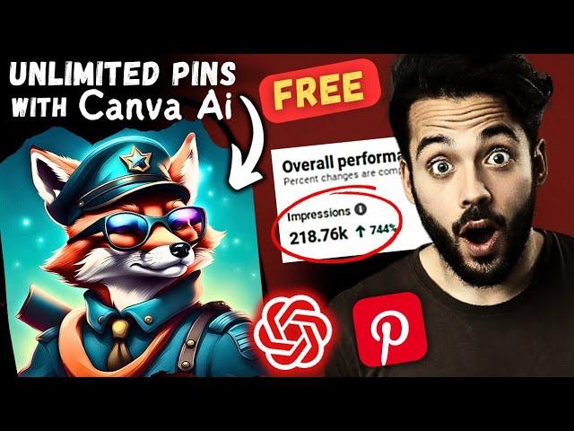 How To Create Unlimited Pinterest Pins On Canva For FREE? (Use Canva Ai)