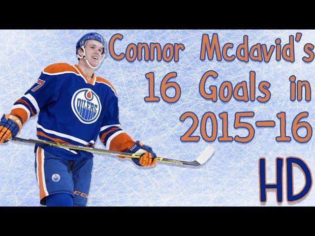 Connor McDavid's 16 Rookie Goals 2015-16 (HD)