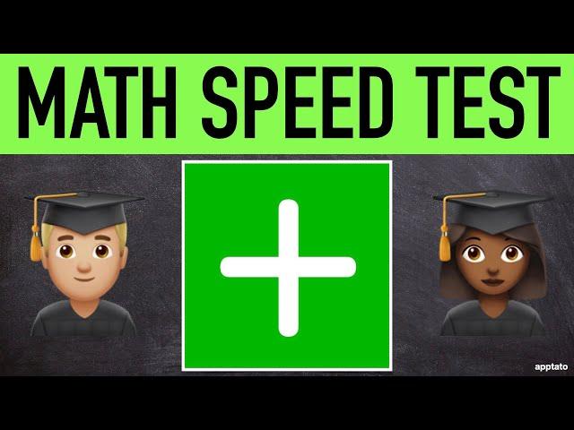 Addition Math Speed Test (20 Problems) | Add Numbers Fast | Human Calculator Mental Maths Drill