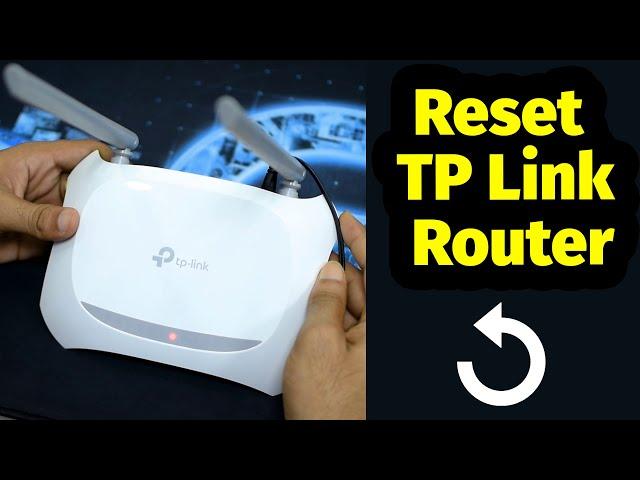 How to Reset TP Link Router