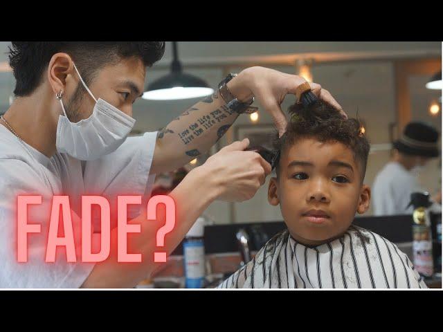 My Blasian son goes to a Japanese barber