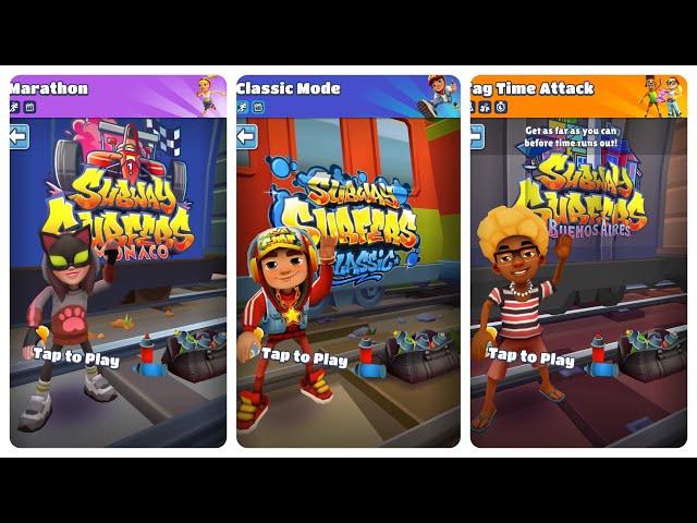 Subway Surfers Istanbul 2024 - Classic Mode vs Marathon vs Tag Time Attack