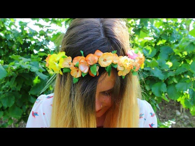 How To Create A Boho Style Flower Crown - DIY Style Tutorial - Guidecentral