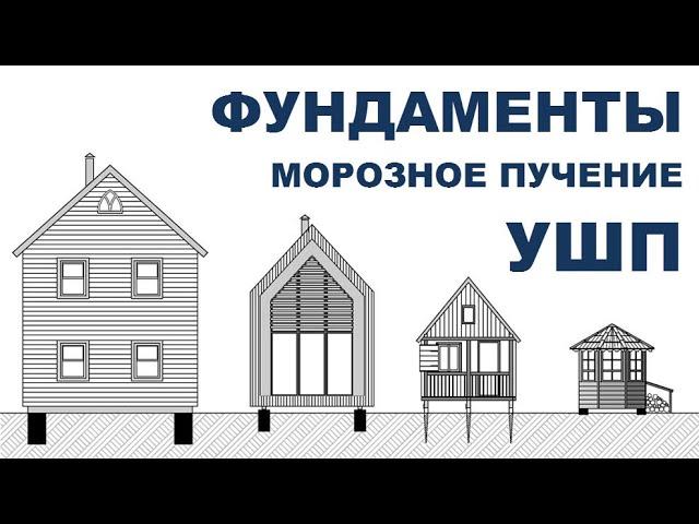 Всё о ФУНДАМЕНТАХ - Классификация, Пучение, УШП, Подушки