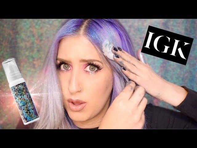 HOLOgraphic HAIR?! IGK FOAMO Holographic HAIR FOAM Review & How to!