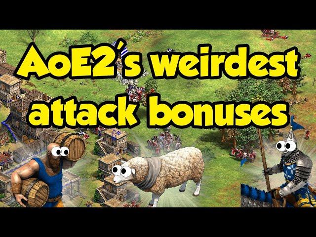 AoE2's weirdest attack bonuses