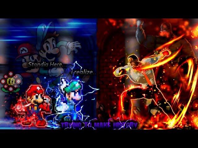 [KOF MUGEN] Super Better Mario & Super Bettter Luigi VS Steven Armstrong