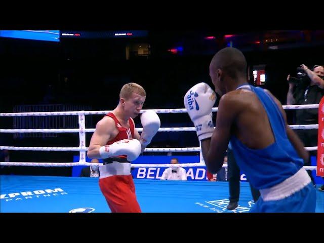 Day 6 (48kg) KARMILCHYK Yauheni (BLR) vs   MANYARA Martin (KEN) | AIBA WCHs 2021